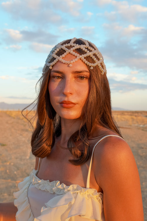 The Chantilly Skull Cap